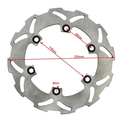 220mm OD σταθερός δίσκος περιστροφός πίσω φρένα για Yamaha TT 250 YZF R6 600 YZF R1 1000 ομαλή πέδηση και σταθερή απόδοση
