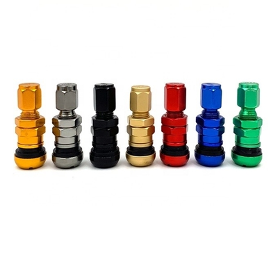 Παγκόσμιο έτος TPMS TR525 Στρώμα βαλβίδας χωρίς σωλήνα ελαστικών με κάλυψη σκόνης αλουμινίου Βελτιωμένη παρακολούθηση πίεσης ελαστικών