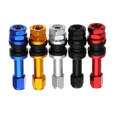 Παγκόσμιο έτος TPMS TR525 Στρώμα βαλβίδας χωρίς σωλήνα ελαστικών με κάλυψη σκόνης αλουμινίου Βελτιωμένη παρακολούθηση πίεσης ελαστικών