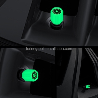 Αντικαταστήστε/Επισκευάστε ABS Car Wheel Dust Cap Auto Glow Tire Stem Air Valve Cover Light Autoluminescence για καθολικό σκοπό έτους