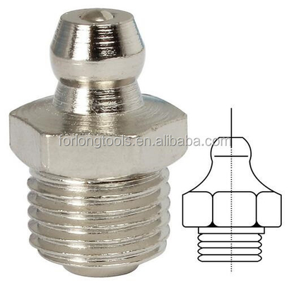 Δορυφορικό μανίκι και σύνδεση κουμπιού 1/4 &quot;-19 BSP ανοξείδωτο χάλυβα ευθεία λίπος τοποθέτηση καπάκι με στρογγυλό επίπεδο κώδικα κεφαλή