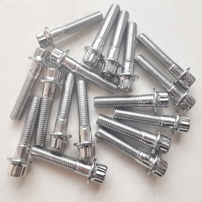 Παγκόσμιο έτος M7*32mm 12 σημεία Chrome τροχός στροφές υλικού βρόγχοι για Παγκόσμια αυτοκίνητα Χάλυβα και χρωματοποιημένα