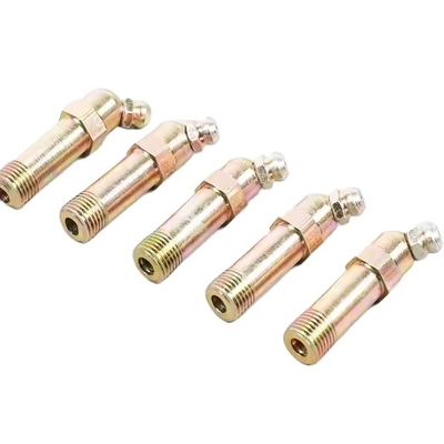 1/4&quot;-19 BSP Grease Nipple Cap Ατσάλι από ανοξείδωτο χάλυβα 90 μοίρες για μεταφορικό εξοπλισμό Προσαρμοσμένη υποστήριξη OEM
