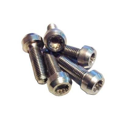 Εύκολη εγκατάσταση και ανθεκτική M7 * 24mm Titanium Split Rim Bolts για BBS DIN Standard φυσικό φινίρισμα