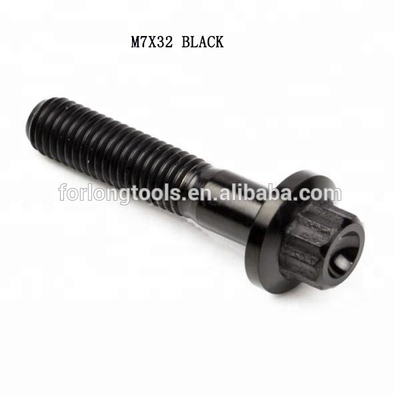 6AL-4V GR5 DIN Standard M7*32 12 Point Flange Head Titanium Split Rim Bolt για BBS και ανθεκτικό σχεδιασμό