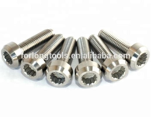 DIN Standard Titanium Finish M7*24MM Στροφή και τέλεια για TITANIUM SPLIT RIM WHEEL έτοιμη για αποστολή