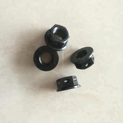 Ανθεκτικό στη διάβρωση φινίρισμα PVD M10 X 1.25 Μαύρο τιτάνιο Hex φλάντζες καρφιά τρυπημένα για σύρμα κλειδώματος DIN πρότυπο