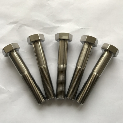 Πρότυπο ISO 1/2-20*2.75 ίντσες Titanium Hex Head Bolt για αυτοκίνητο Sprint στο αυτοκρατορικό σύστημα μέτρησης Φυσικό χρώμα