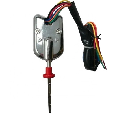 OEM Standard Size Universal Street Chrome Column Mount Turn Signal Switch με Κουμπί κινδύνου και μοχλό χαμηλής ακρίβειας Εύκολη εγκατάσταση