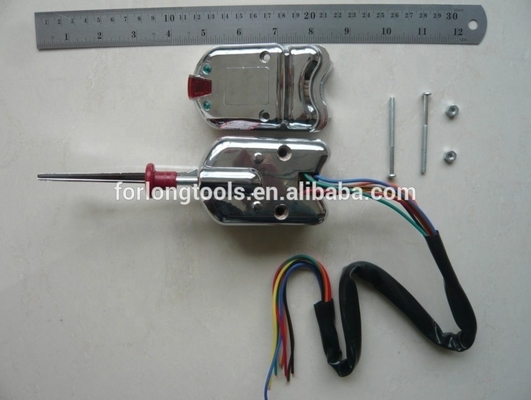 OEM Standard Size Universal Street Chrome Column Mount Turn Signal Switch με Κουμπί κινδύνου και μοχλό χαμηλής ακρίβειας Εύκολη εγκατάσταση
