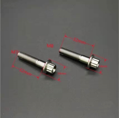 ISO Standard ZINC Finish Steel and Titanium Gr5 12 PT BBS Split Rim Bolts M7 x 32mm M8*32mm για εφαρμογές αυτοκινήτων