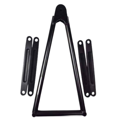 Μαύρο 13 5/8 &quot;SPRINT CAR JACOBS ΣΚΑΛΙΔΑ ΜΕ ΣΤΡΑΠΕΣ ΧΡΟΜΟΛΗ 4130 Προσωπική θέση 1&quot; x 1/4&quot; x 7&quot; πάχος τοίχου 0,065 &quot;Αλουμίνιο