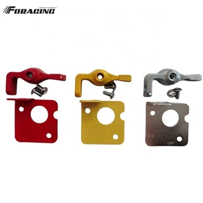 Παγκόσμιο εξοπλισμό αυτοκινήτου OEM Standard Size Lockout Lever Kit για μπαταρία Master Disconnect Switch Κόκκινο Κίτρινο Ασημένιο αναβάθμιση