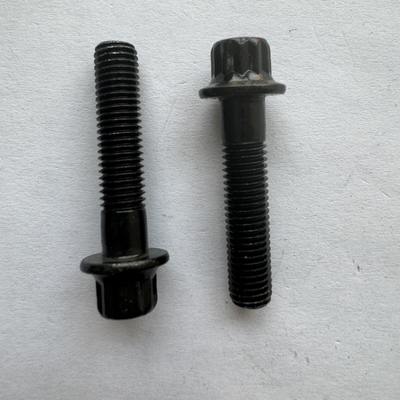 DIN Standard Silver Finish M7x 32MM LENGTH Steel 12 PT Σφραγίδες κεφαλής φλάντζας σε μαύρο για εφαρμογές της αυτοκινητοβιομηχανίας