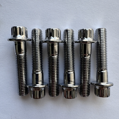 Απόδοση M8 x1.25x 32MM Titanium Flange Bolt για αγωνιστικά αυτοκίνητα Μαύρο/πράσινο/φυσικό φινίρισμα Προσαρμοσμένο