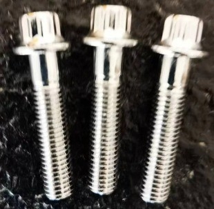 Τελεία Slivery DIN Standard M7 x 32 12 PT Bolt και M7 Nylon Lock Nut για τροχούς BBS σε χάλυβα Τελεία ΖΙΝΚ