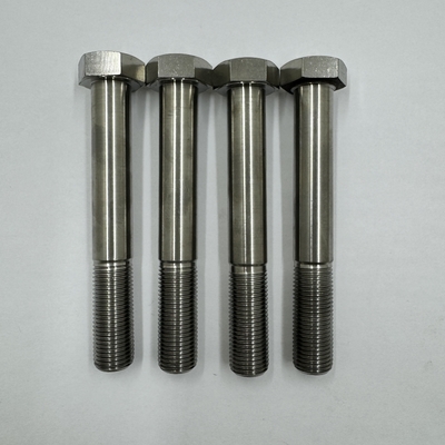DIN Standard GR5 Titanium Hex Head Bolt 1/2&quot;-20 x 4.5&quot; Stud Bolts με φυσικό φινίρισμα 6AL-4V Titanium Alloy