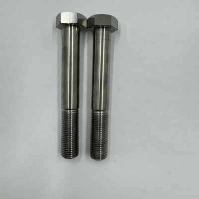 DIN Standard GR5 Titanium Hex Head Bolt 1/2&quot;-20 x 4.5&quot; Stud Bolts με φυσικό φινίρισμα 6AL-4V Titanium Alloy