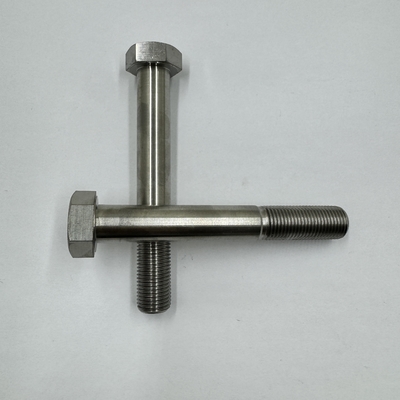DIN Standard GR5 Titanium Hex Head Bolt 1/2&quot;-20 x 4.5&quot; Stud Bolts με φυσικό φινίρισμα 6AL-4V Titanium Alloy