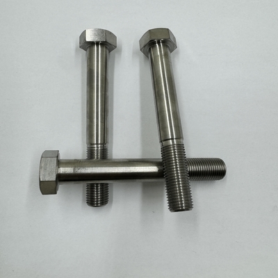 DIN Standard GR5 Titanium Hex Head Bolt 1/2&quot;-20 x 4.5&quot; Stud Bolts με φυσικό φινίρισμα 6AL-4V Titanium Alloy