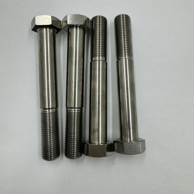 DIN Standard GR5 Titanium Hex Head Bolt 1/2&quot;-20 x 4.5&quot; Stud Bolts με φυσικό φινίρισμα 6AL-4V Titanium Alloy