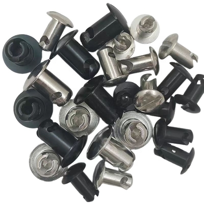 Παγκόσμιο 7/16 &quot;Αλουμινίου Dzus Stud Dome Head.500 Black Quarter Turn Fasteners Η κορυφαία επιλογή για προσαρμογή αυτοκινήτων Sprint