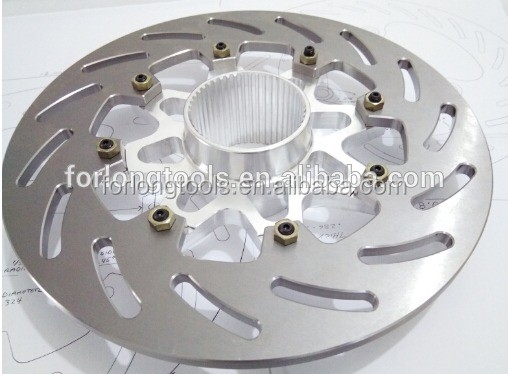 250MM πίσω δίσκος περιστροφέα φρένων για KX 125 250 KX F 250 KLX R 450 Μέρη μοτοσυκλέτας Αντικατάσταση υλικό τιτανίου και ανθεκτικό