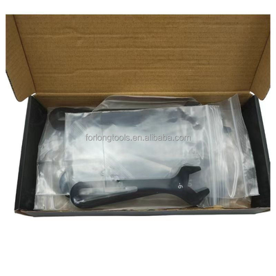 Παγκόσμιο μαύρο αγωνιστικό κλειδί AN Fitting Wrench AN Spanner for Sprint Car Tool Sets An4-An16 6PCS Ένα κιτ Ελαφρύ αλουμίνιο