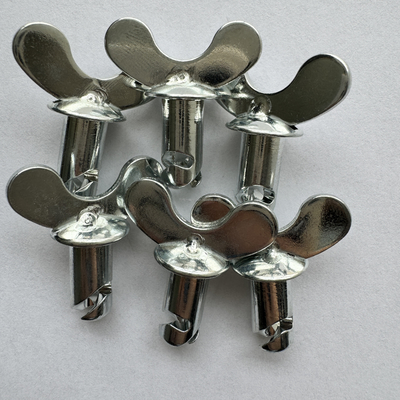 Παγκόσμια κουμπιά Dzus Dome Butterfly Head για το Sprint Car Steel 5/16 &quot;x.500&quot; Ασημένιο Αντικατάσταση / επισκευή Παγκόσμια προσαρμογή OEM