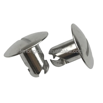 Παγκόσμια συμβατότητα 7/16 &quot;Sprint Car Silver Aluminium Quarter Turn Dzus με 1&quot; Μεγάλο Κεφάλαιο Σίλβερ Design
