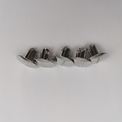Παγκόσμια συμβατότητα 7/16 &quot;Sprint Car Silver Aluminium Quarter Turn Dzus με 1&quot; Μεγάλο Κεφάλαιο Σίλβερ Design