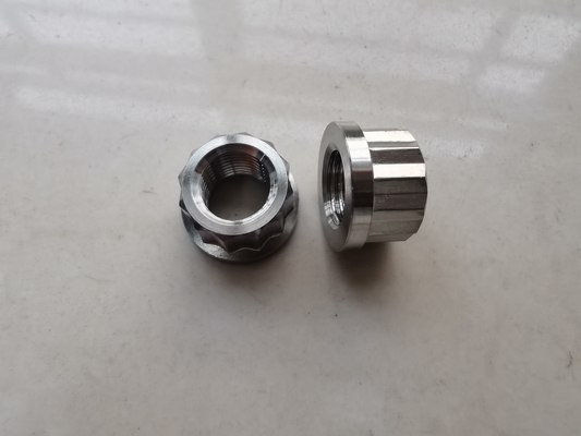 Παγκόσμιο Έτος Παγκόσμιο Ασημένιο 1/2&quot; -20 12 PT FLANGE NUTS Τιτάνιο για Παγκόσμιο Εγκατάσταση Αυτοκινήτου Παγκόσμιο Κατάλληλο