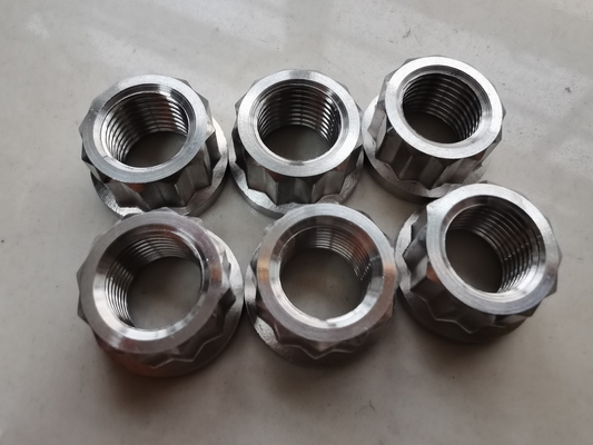 Παγκόσμιο Έτος Παγκόσμιο Ασημένιο 1/2&quot; -20 12 PT FLANGE NUTS Τιτάνιο για Παγκόσμιο Εγκατάσταση Αυτοκινήτου Παγκόσμιο Κατάλληλο