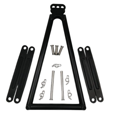 13-5/8&quot; Chromoly 4130 Sprint Car Racing Μαύρο Jacobs Κίτ σκάλας με 7&quot; ιμάντα