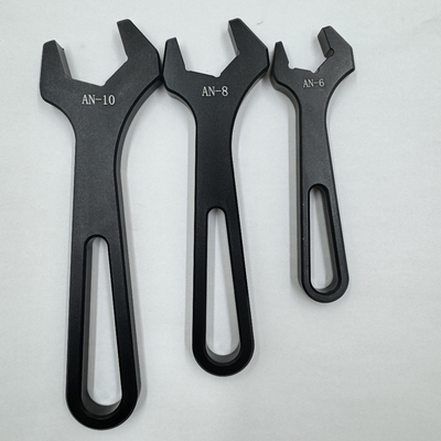 Οικουμενικά εξαρτήματα αυτοκινήτου 6PCS AN Spanner Set για AN4-AN16 Fittings Racing CNC Parts in Black Aluminium