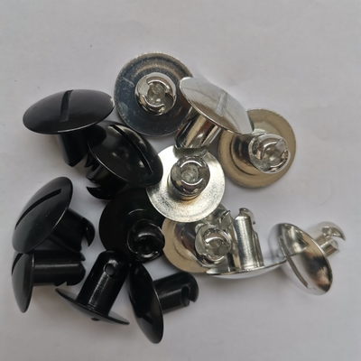 Οικουμενικό OE NO. 7/16 x.450 κουμπιά Τρίμηνο Γύρισμα Dzus 1 ιντσών Μαύρο Κύκλο Κεφαλή Αλουμινίου Αντικατάσταση / επισκευή για το Sprint Car