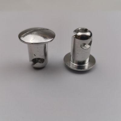 7/16&quot; * 600 Dzus Button Silver Aluminium Sprint Car Fasteners τροποποιημένα μέρη για οικουμενικά οχήματα