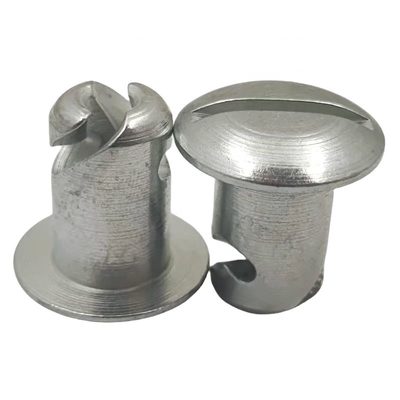 Παγκόσμιο αυτοκίνητο σπριντ Maxim Steel Quarter Turn Dzus Dome Head Button 7/16 &quot;X.550&quot; Ασημένιο