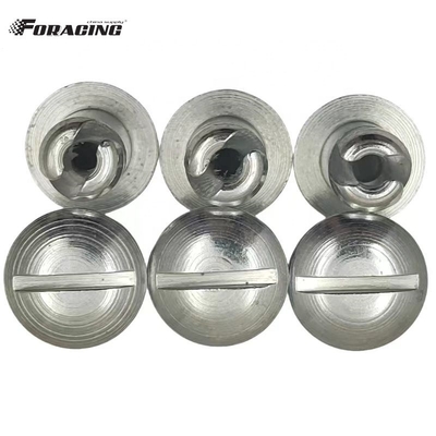 Παγκόσμιο αυτοκίνητο σπριντ Maxim Steel Quarter Turn Dzus Dome Head Button 7/16 &quot;X.550&quot; Ασημένιο