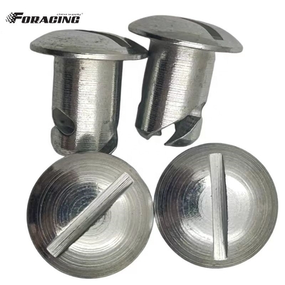 Παγκόσμιο αυτοκίνητο σπριντ Maxim Steel Quarter Turn Dzus Dome Head Button 7/16 &quot;X.550&quot; Ασημένιο