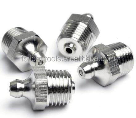 Δορυφορικό μανίκι και σύνδεση κουμπιού 1/4 &quot;-19 BSP ανοξείδωτο χάλυβα ευθεία λίπος τοποθέτηση καπάκι με στρογγυλό επίπεδο κώδικα κεφαλή