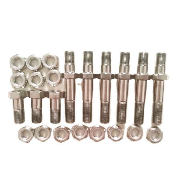 6AL-4V Titanium Alloy GR5 Finish Bolt Kit για αγωνιστικά αυτοκίνητα Sprint Bolt One Nut Stud Performance