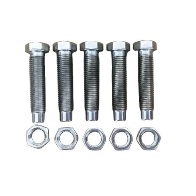 DIN Standard και Titanium Bolt 7/16&quot;-20 με 9/16&quot; Hex Nut για 1-1/8&quot; Torsion Stop φυσικό φινίρισμα