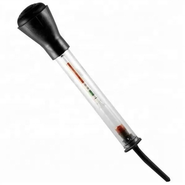 Μαύρο και κόκκινο 330mm/13&quot; γυάλινο καουτσούκ σωλήνα μήκος υδρομέτρος μπαταρίας αυτοκινήτου για ταχεία ανίχνευση ηλεκτρολύτη οξέος νερού