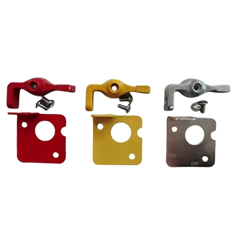 Τυπικό OE NO. Universal Car Fitment Master Disconnect Switch Lockout Lever Kit με διακόπτη μπαταρίας σε κίτρινο κόκκινο και ασήμι