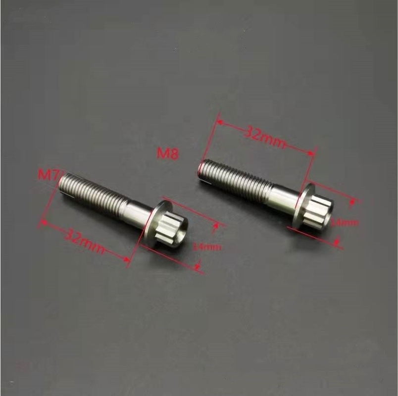 ISO Standard ZINC Finish Steel and Titanium Gr5 12 PT BBS Split Rim Bolts M7 x 32mm M8*32mm για εφαρμογές αυτοκινήτων