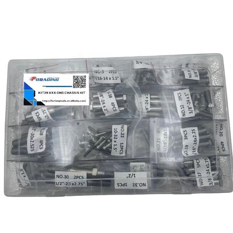 Παγκόσμιο Fitment Sprint Car Chassis Kit Γρήγορη αλλαγή πίσω και πίσω ανάρτηση με τιτάνιο ένα νώτο Racing Bolt Set