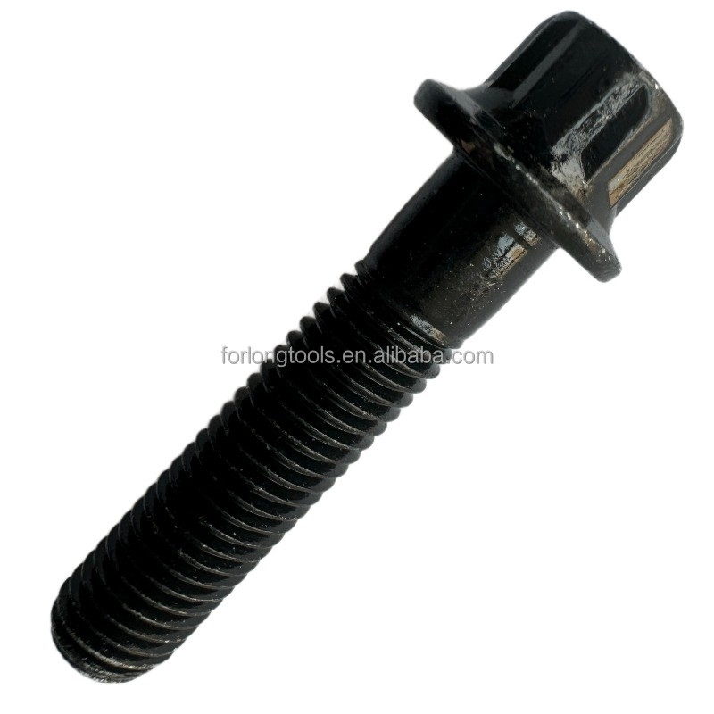 DIN Standard Silver Finish M7x 32MM LENGTH Steel 12 PT Σφραγίδες κεφαλής φλάντζας σε μαύρο για εφαρμογές της αυτοκινητοβιομηχανίας