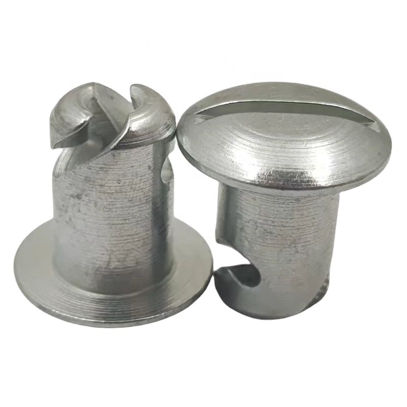 Παγκόσμιο αυτοκίνητο σπριντ Maxim Steel Quarter Turn Dzus Dome Head Button 7/16 &quot;X.550&quot; Ασημένιο